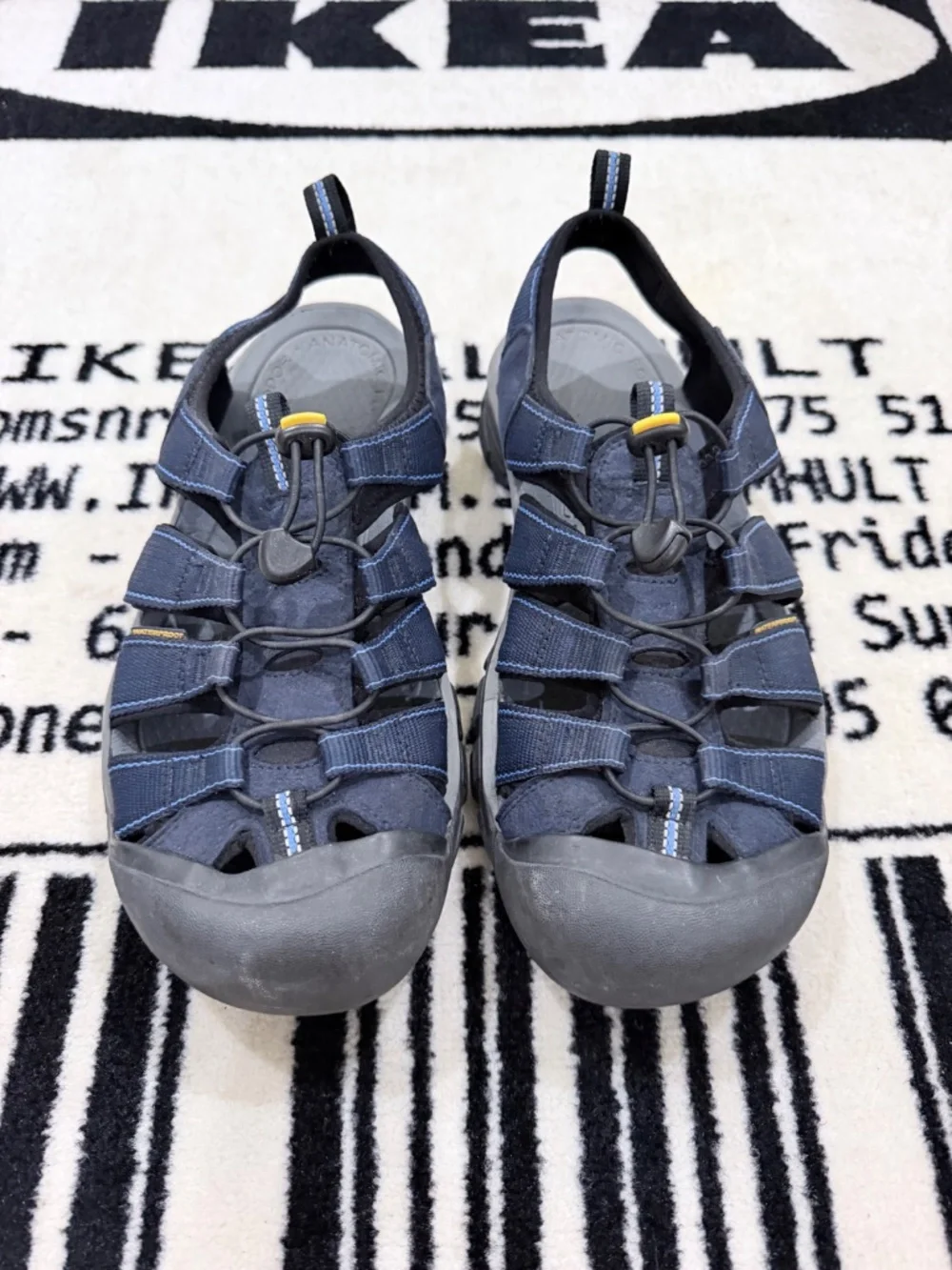 KEEN Newport H2 Closed Toe Sport Sandals - Navy Grey Black